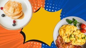 whoja think for breakfast pancakes or bacon and eggs